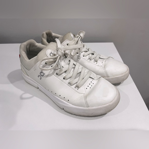 White On Running Sneakers (The Roger) - Picture 1 of 11